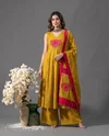 K 1207 By Naisha Roman Embroidery Kurti With Bottom Dupatta 